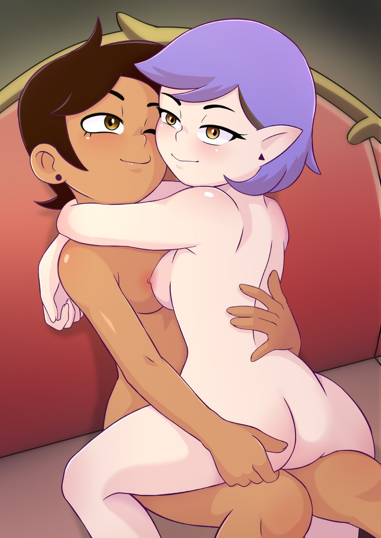 A Cute Nude Lumity Hug Scrolller