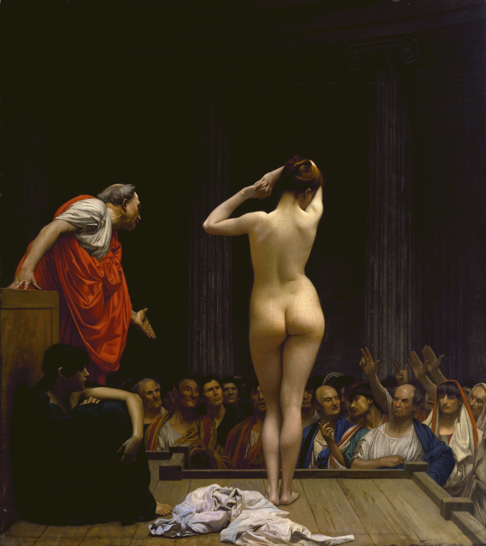 A Roman Slave Market by Jean Léon Gérôme Scrolller