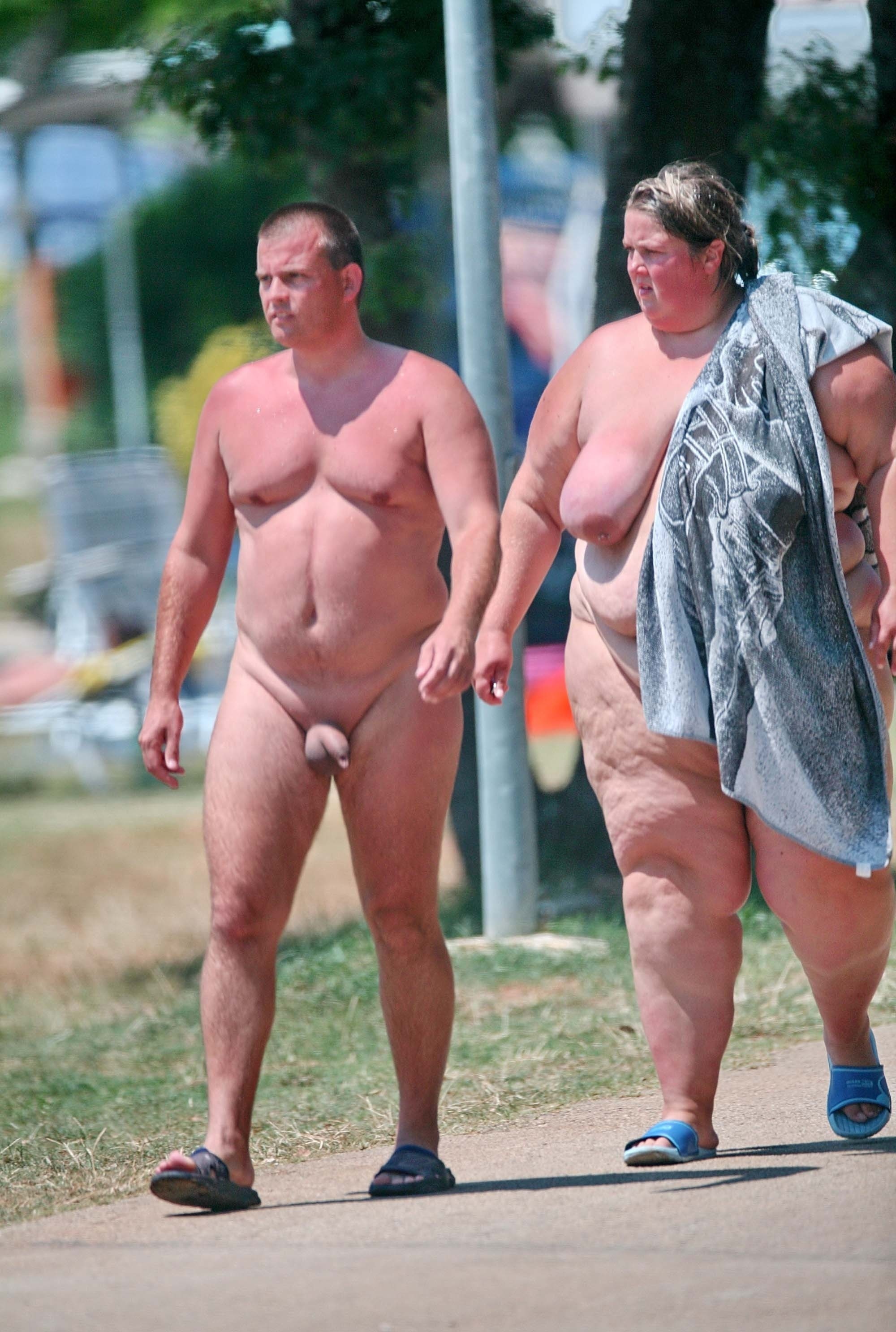 Brave SSBBW Walks Confidently At A Nude Beach Scrolller