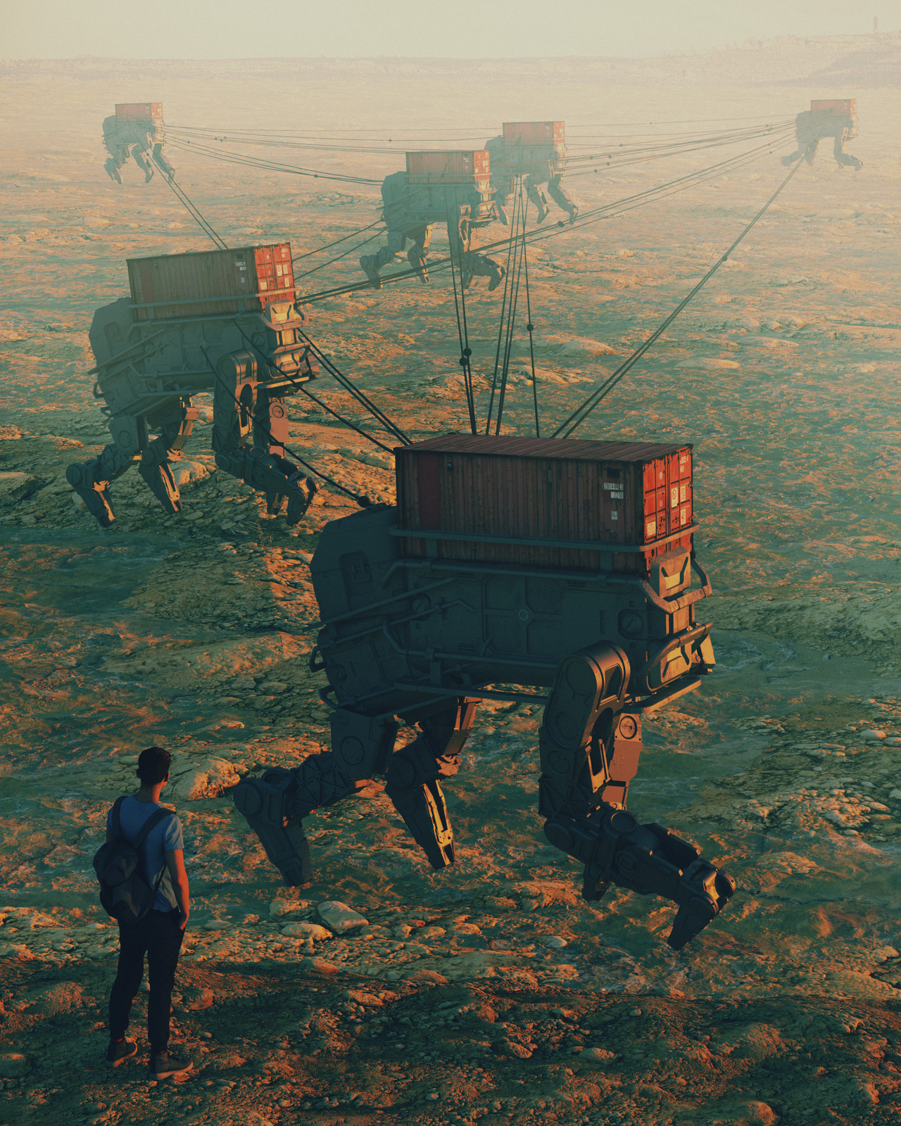 Freight Herd By Mike Winkelmann Beeple Scrolller