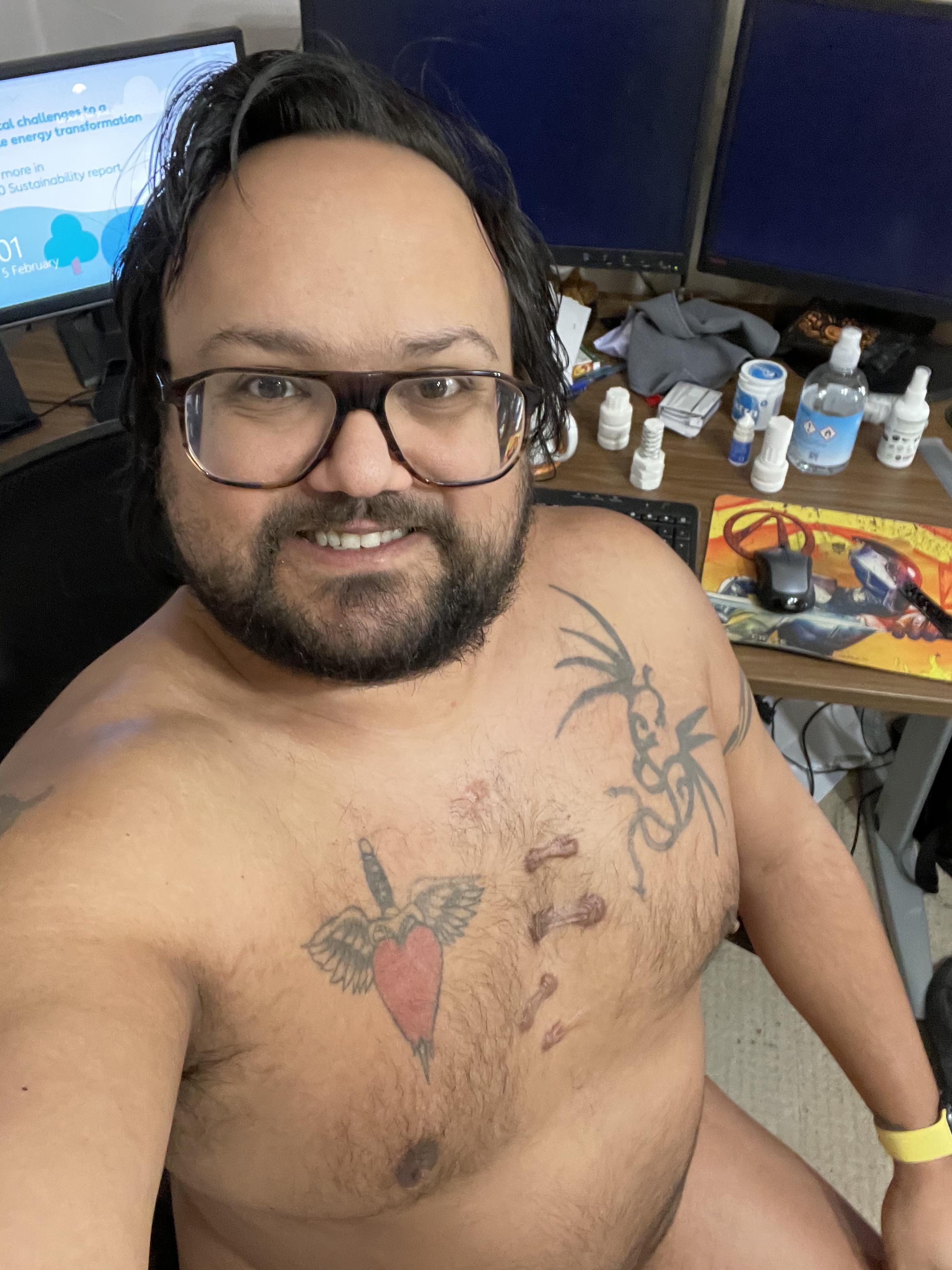 Happy Work From Home Naked Day Scrolller