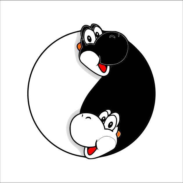 I Tried Fixing Yoshi Yin Yang Using Inkscape Scrolller