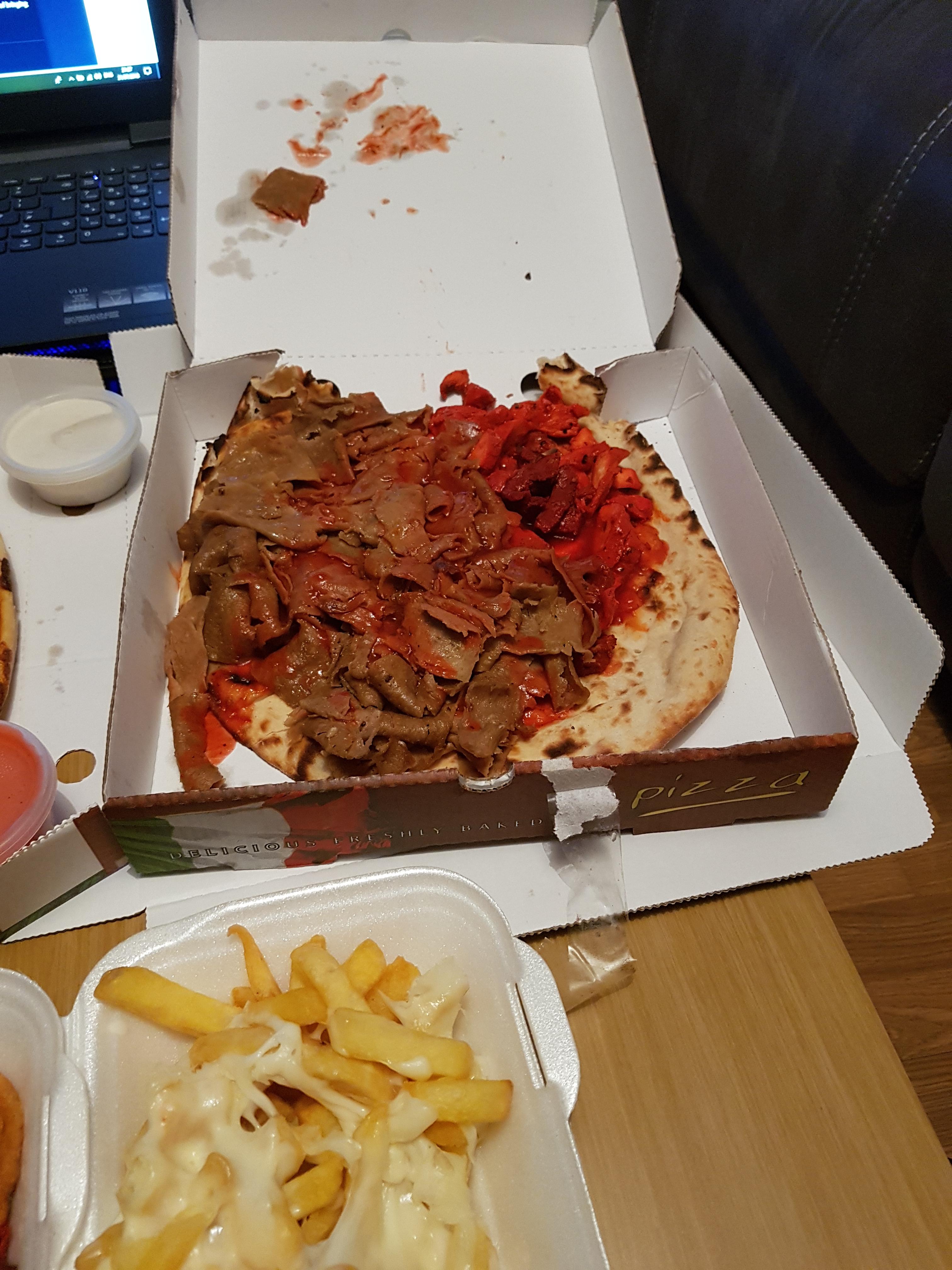 Large Mixed Kebab Doner Lamb Tikka And Chicken Tikka Scrolller