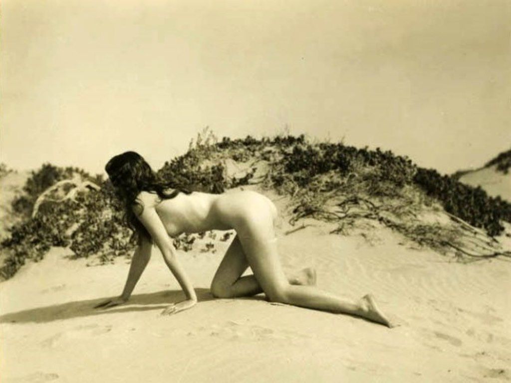 Nude Crawling On The Dunes Photographed By Edwin Bower Hesser C