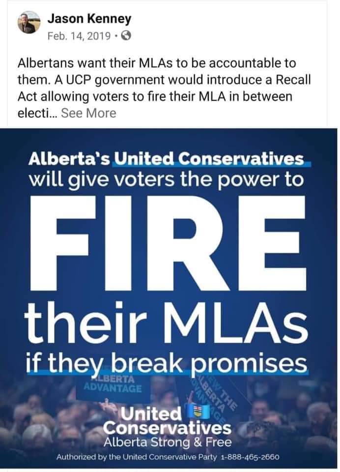 Remember When Jason Kenney Posted This Promises Made Promises Broken