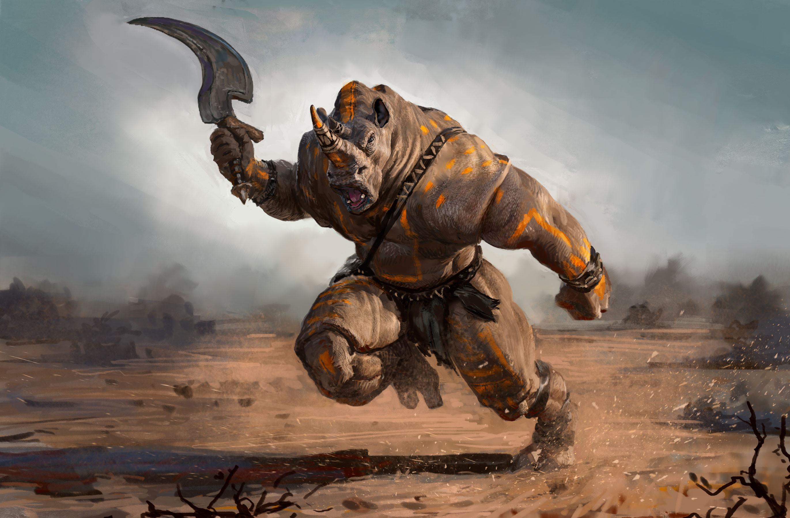 Rhino Man By Javier Charro Scrolller