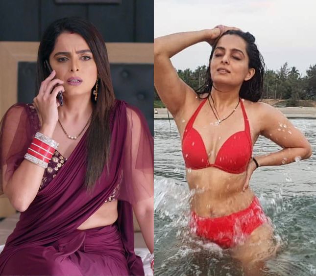 Ruhi Chaturvedi Saree Vs Bikini Indian TV Actress From Kundali