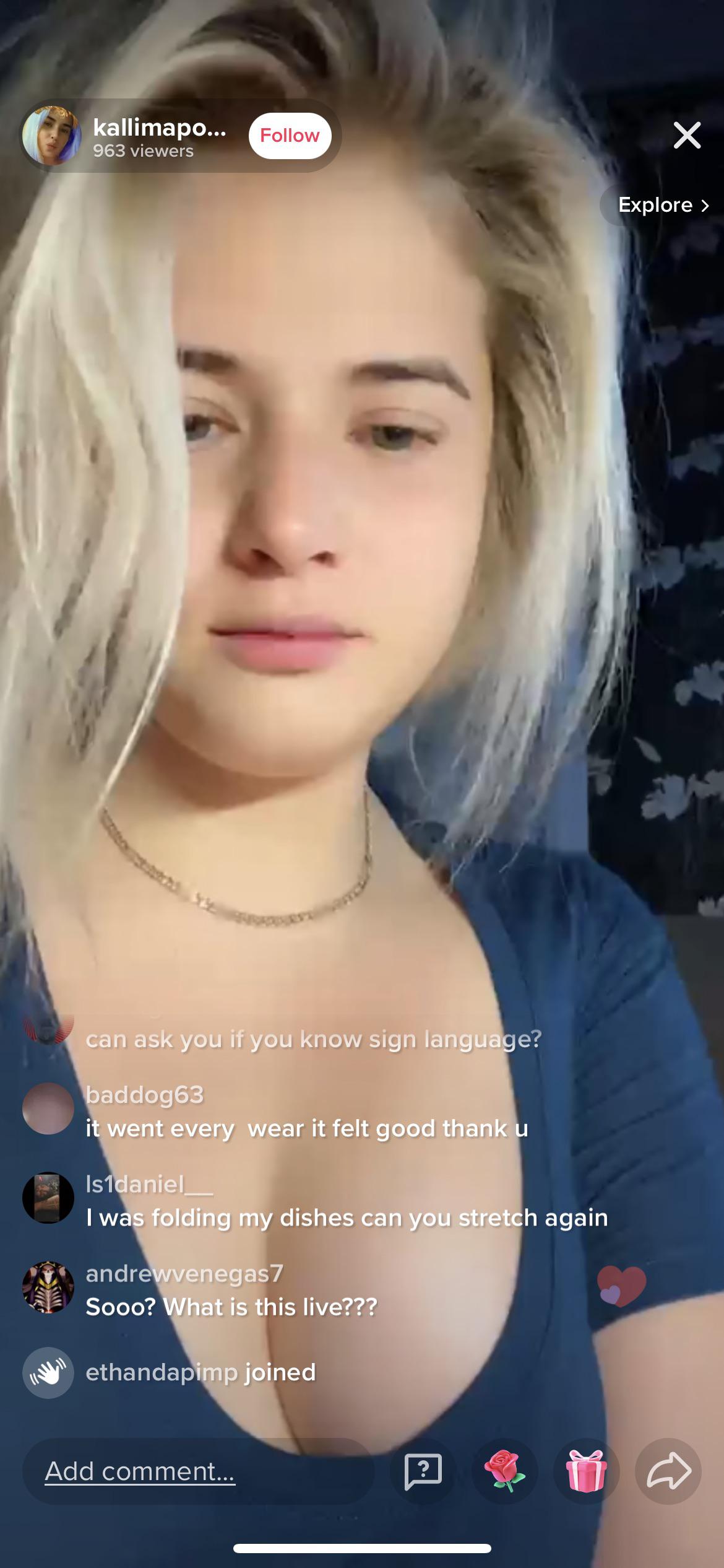 Shani122 Maybe On Tiktok Half A Titty Hanging Out Live Rn Scrolller