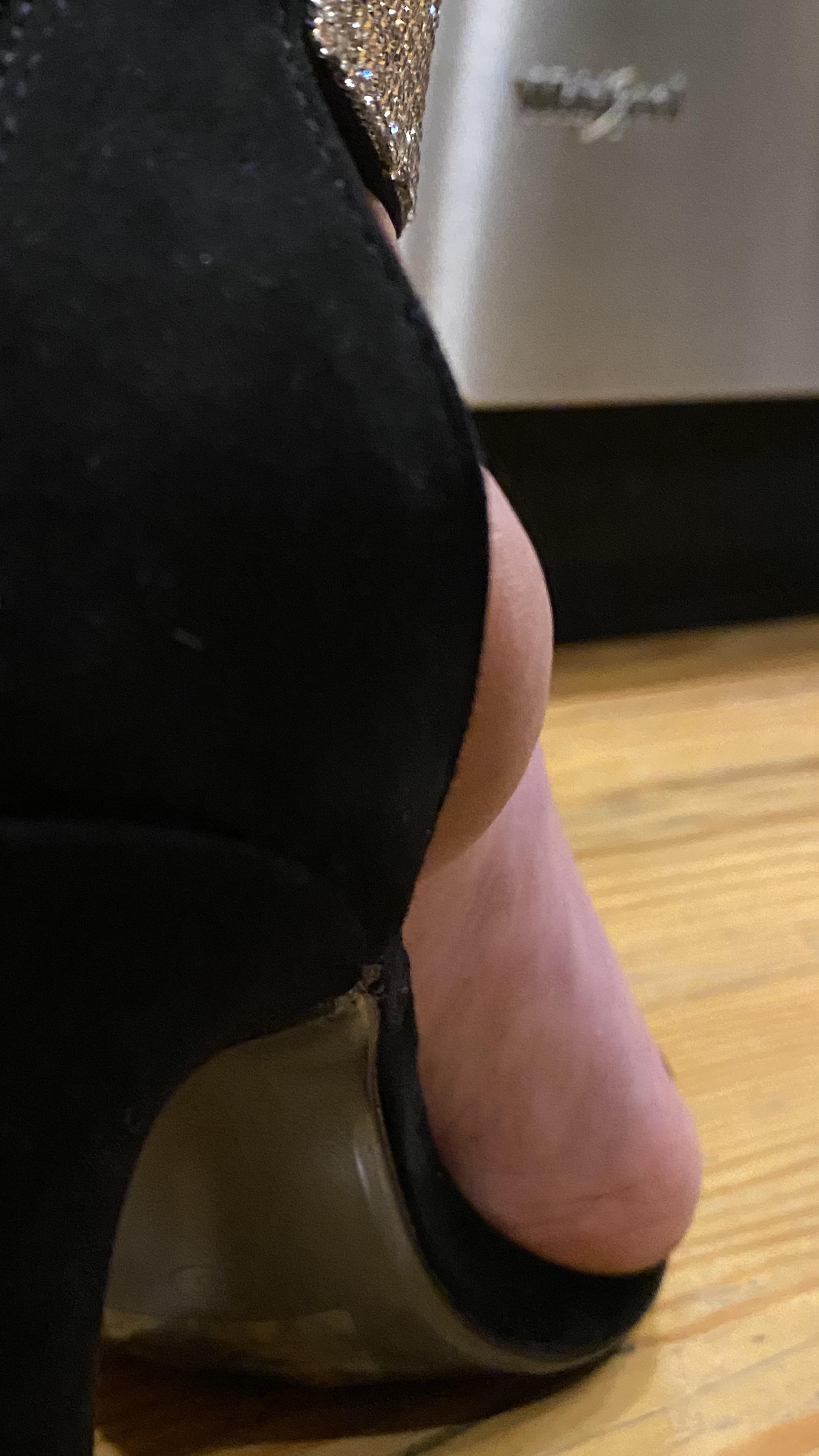 Something About This Angle Of My Wifes Foot In Her High Heel Is Hot