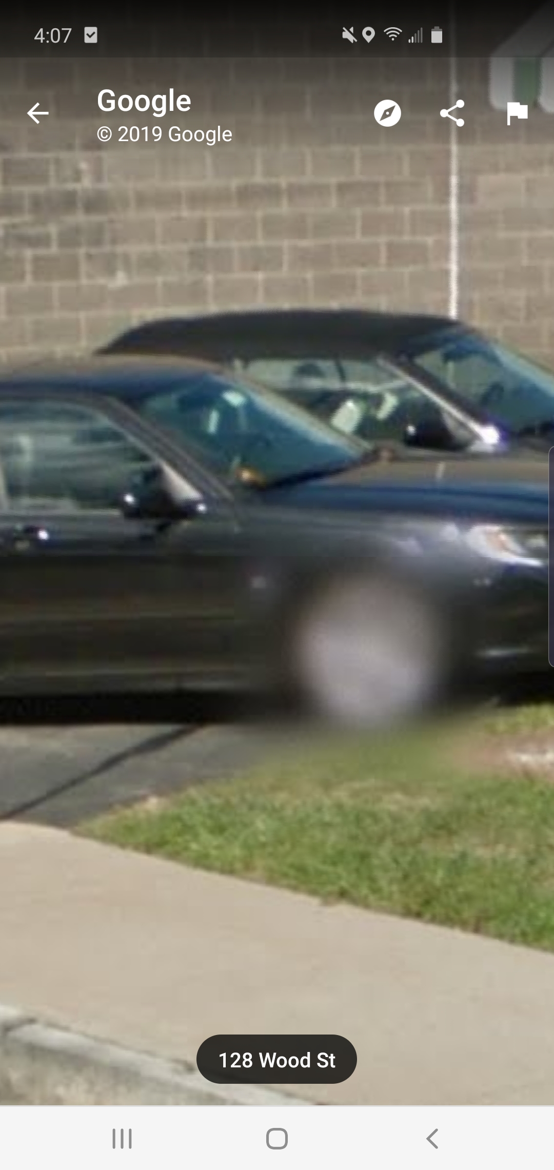 Why Is Tire Blurred Out On Google Earth Scrolller