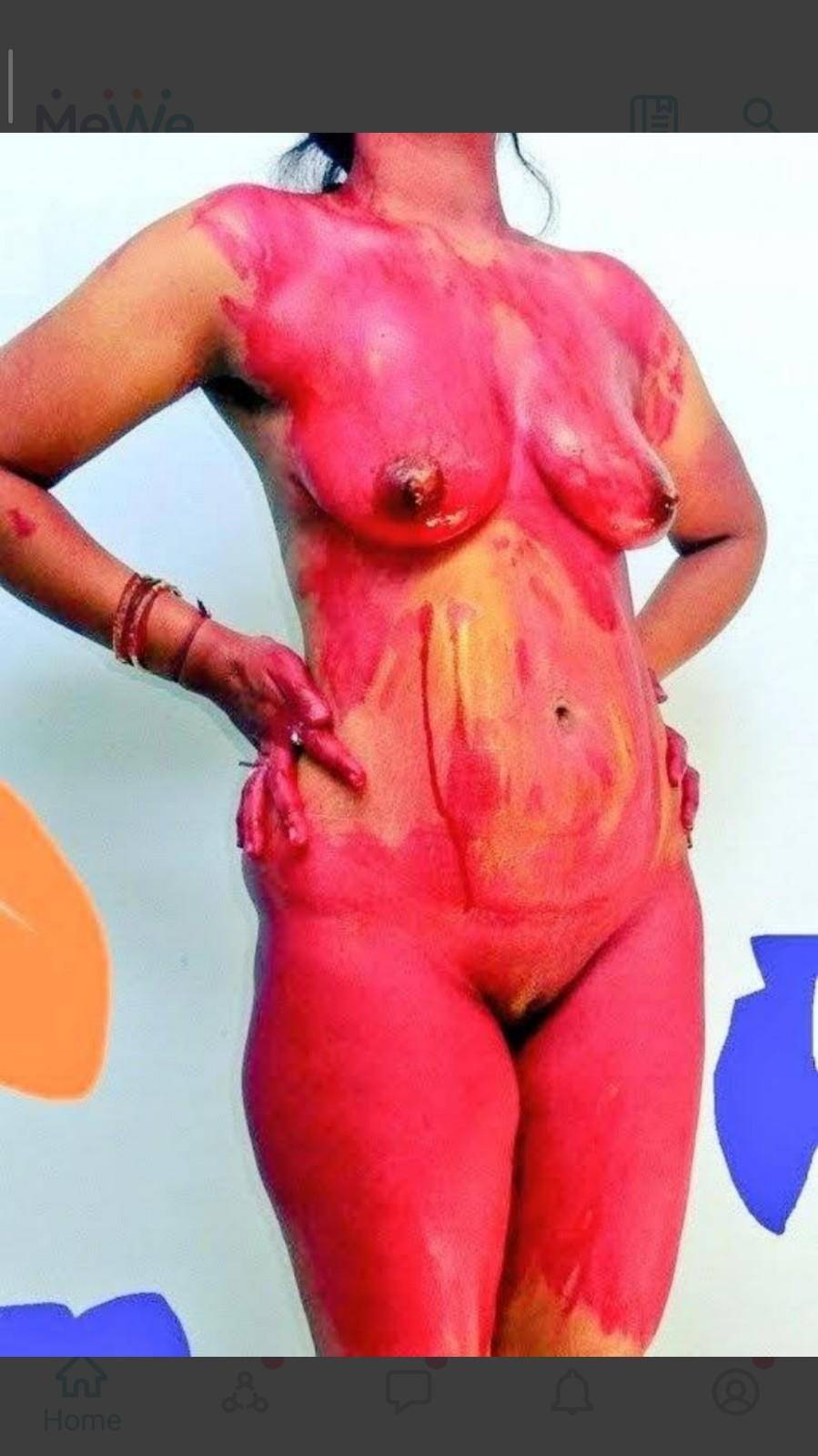Indian Dusky After Naked Holi Scrolller