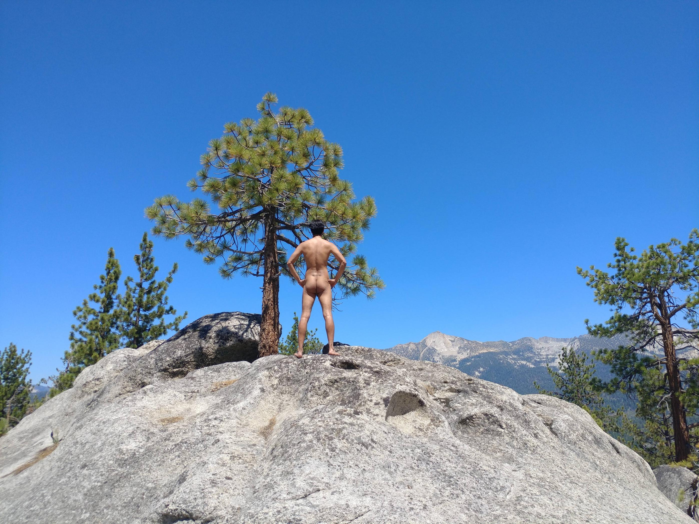 Oc First Nude On Reddit Went Off Trail And Climbed A Steep Hill In