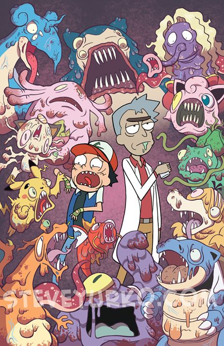 Rick And Morty Pokemon Crossover Scrolller