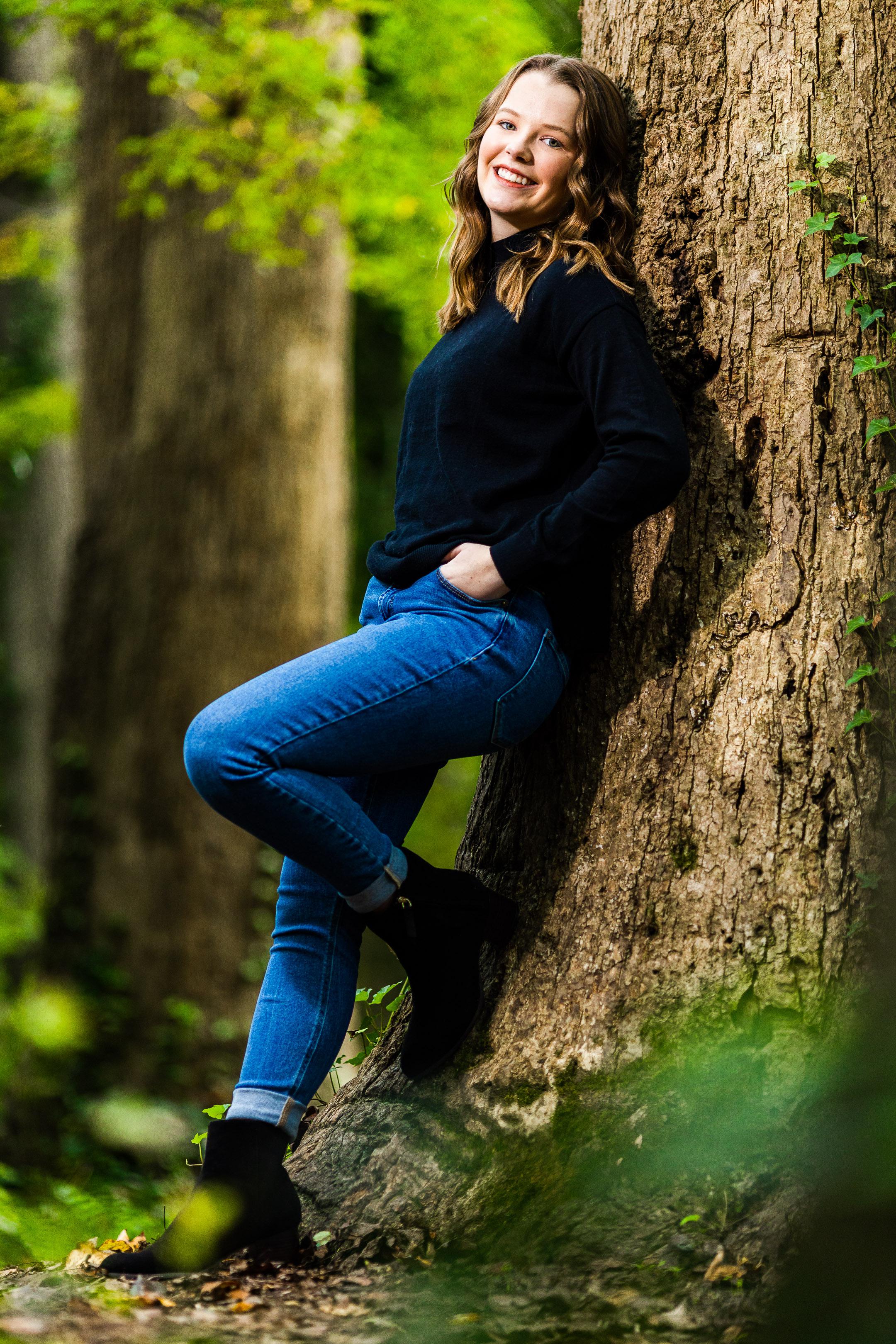 Senior Portrait In The Woods Scrolller