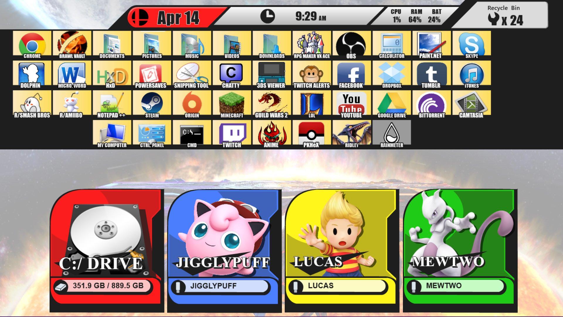 Super Smash Bros Character Select Screen Desktop Scrolller