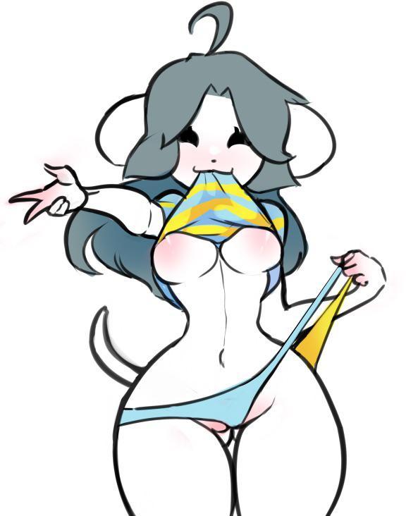 Temmie Showing Some Skin Scrolller