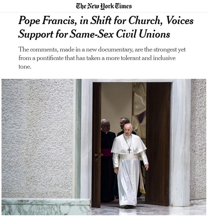 The First Step Towards Equality And Recognition In The Catholic Church