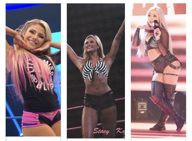 Alexa Bliss Vs Liv Morgan Bra Panties Match Stacy Keibler As