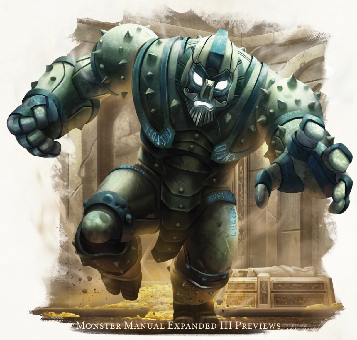 Art Mme Iii Art Previews The Mithral Golem Scrolller