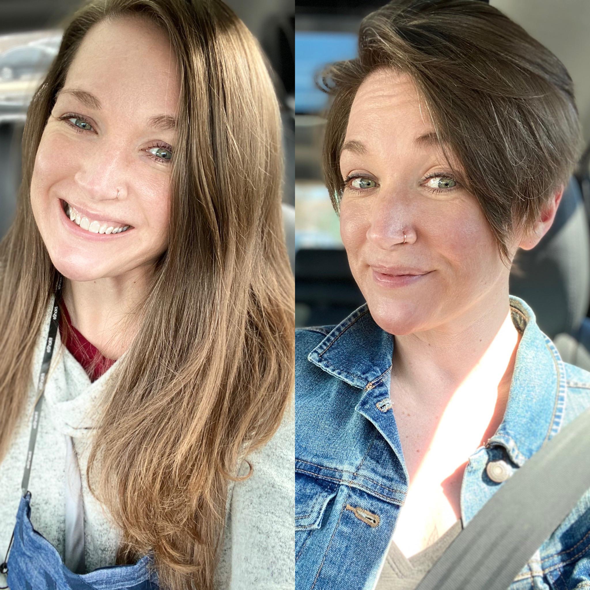 Before And After So Liberating To Just Chop It All Off Scrolller