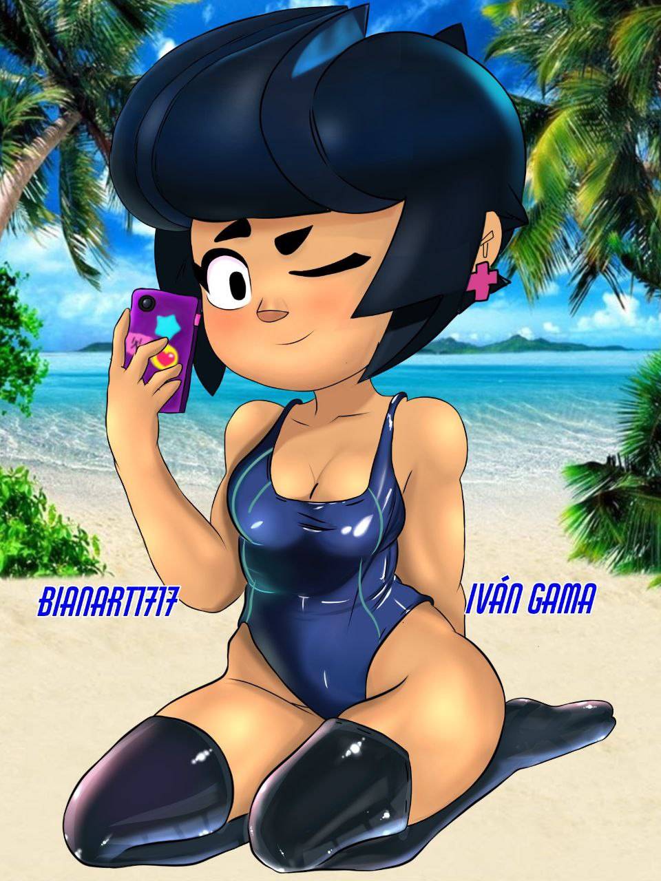 Bibi In Bikini Bianart Ivan Gama Scrolller