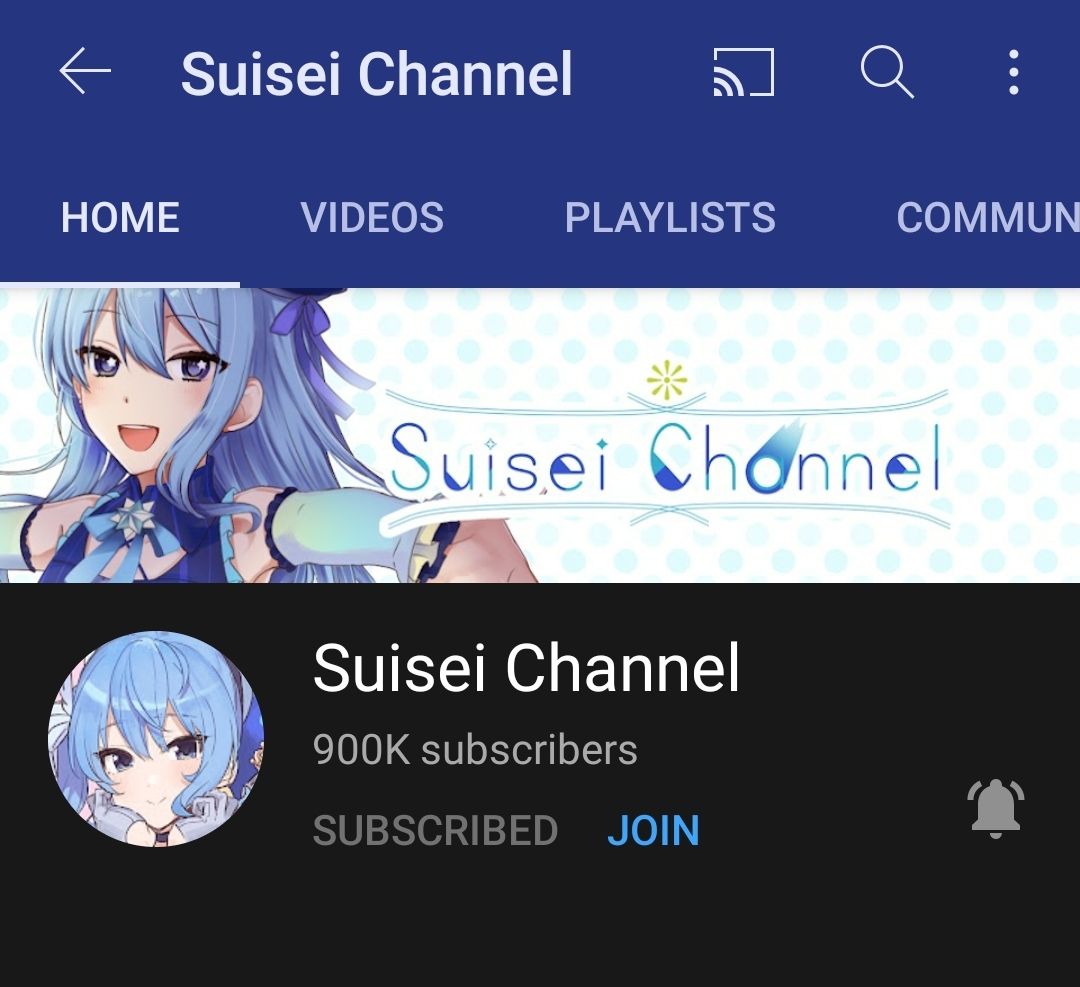 Congrats To Suisei For Hitting K Subscribers Scrolller