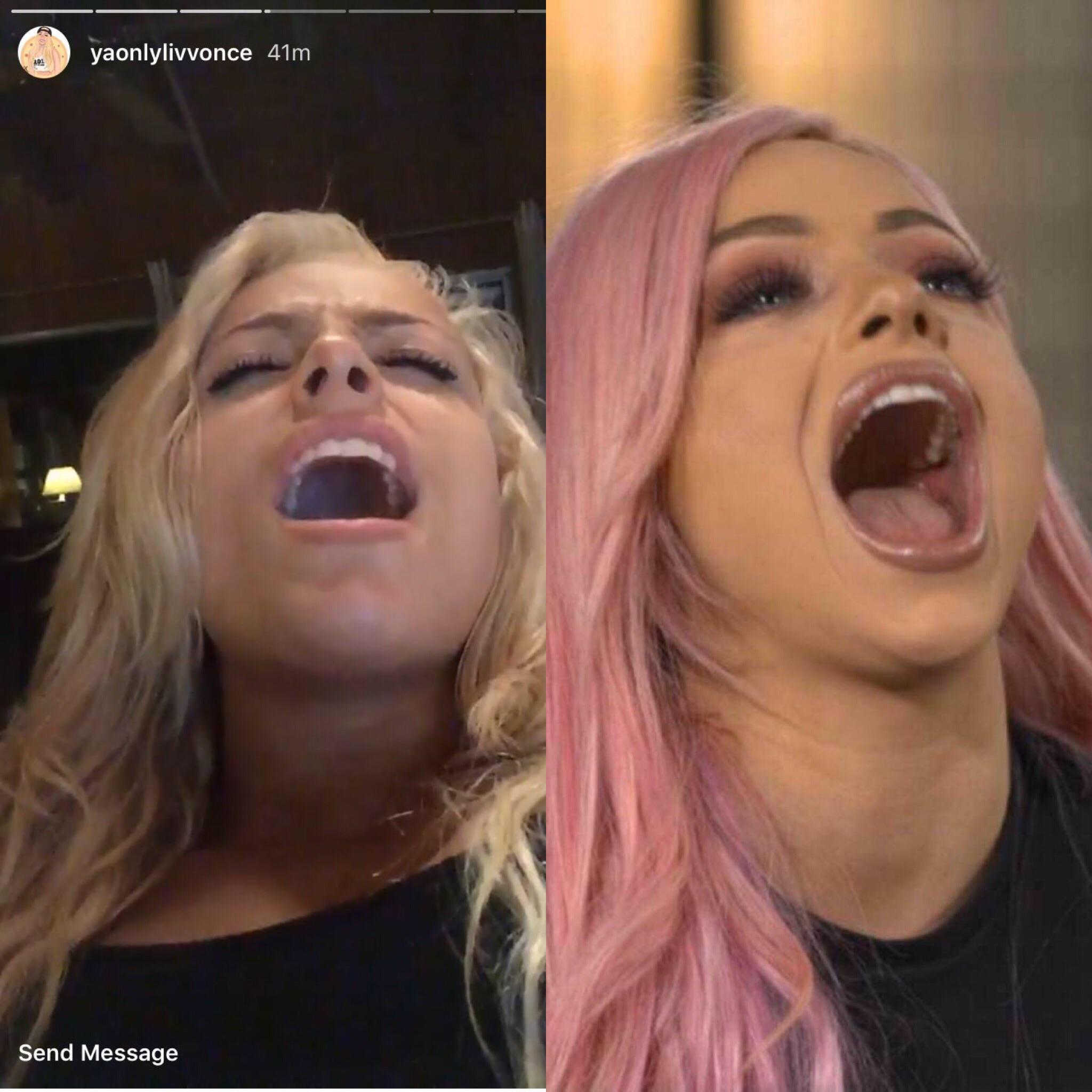 Dumb slıt Liv Morgans mouth is open waiting for our cum Scrolller