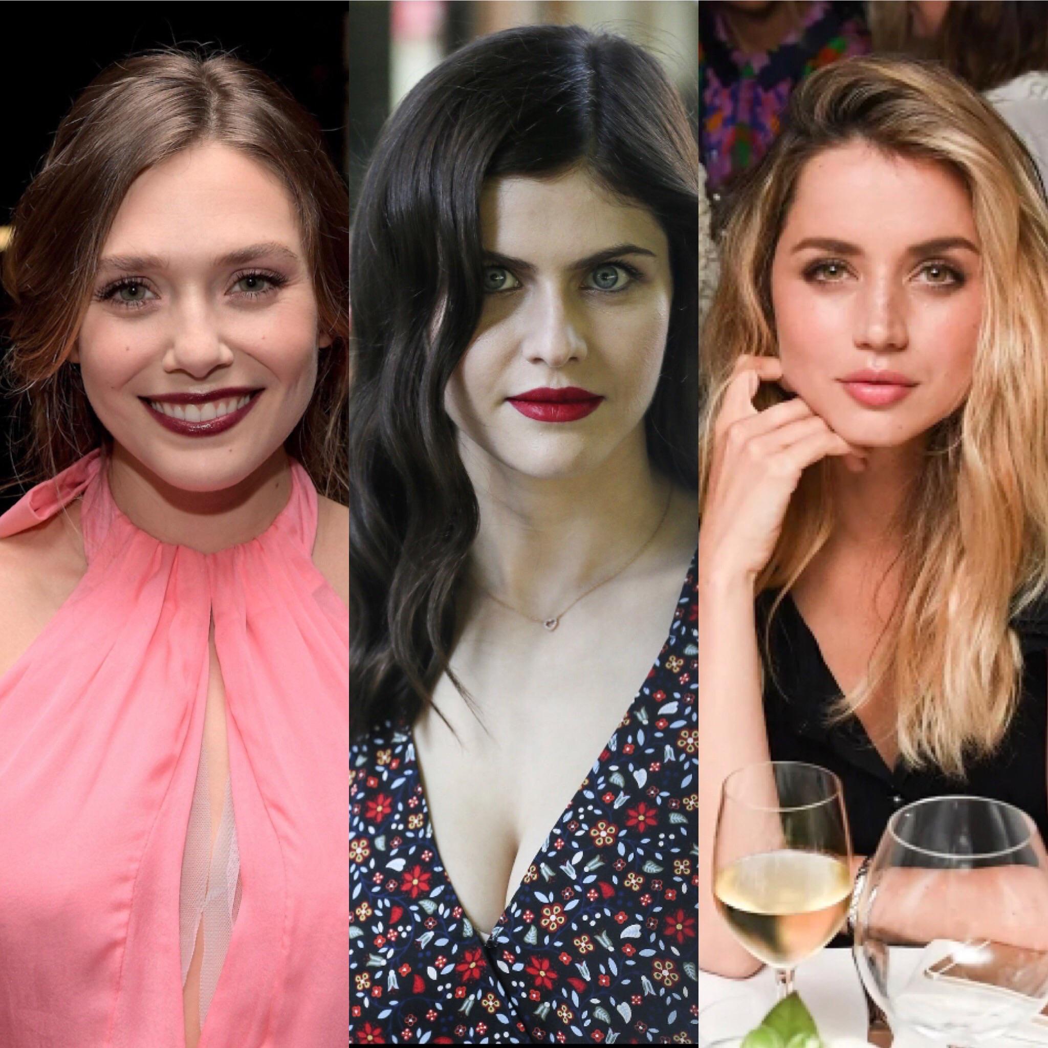 Elizabeth Olsen Vs Alexandra Daddario Vs Ana De Armas Ass Pussy