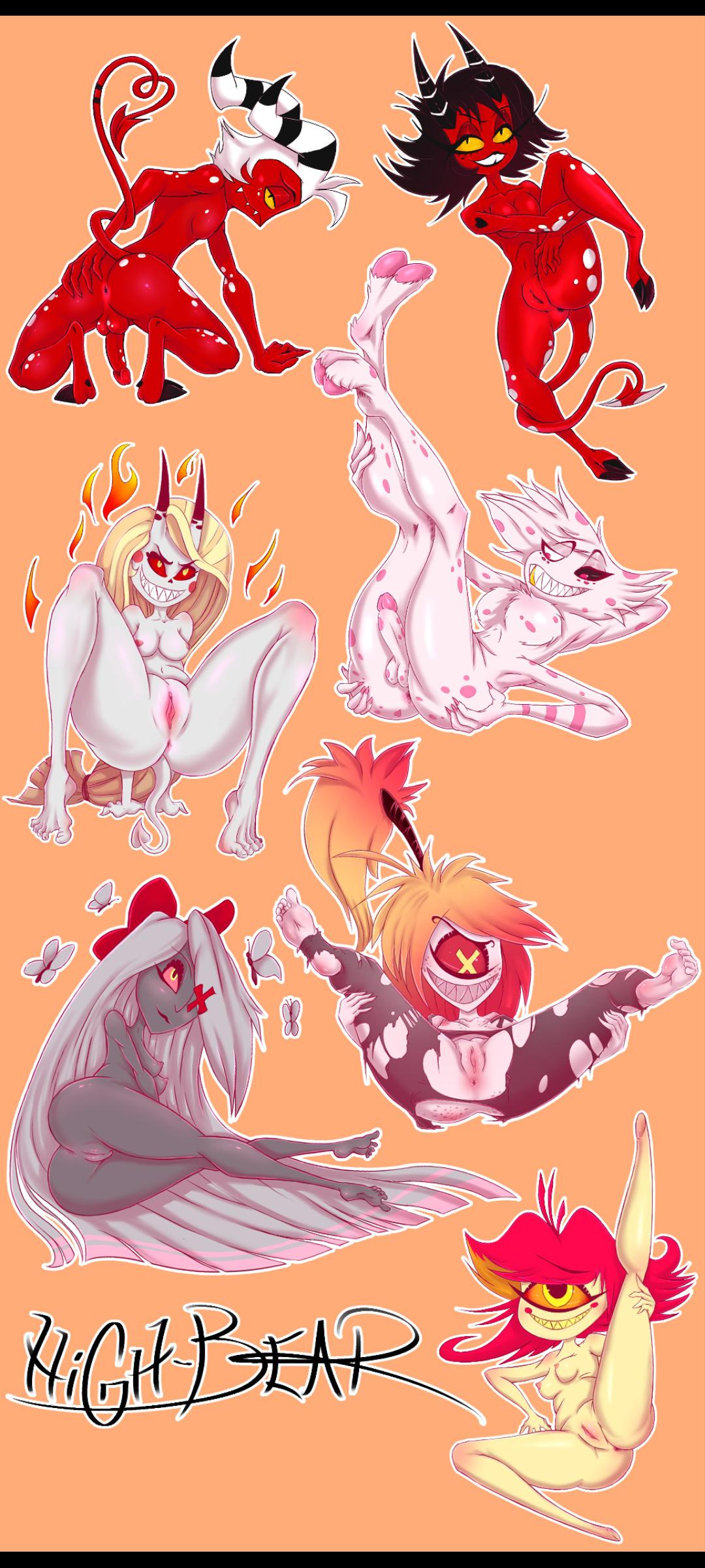 Hazbin Hotel And Helluva Boss Characters By HighBear15 On Twitter