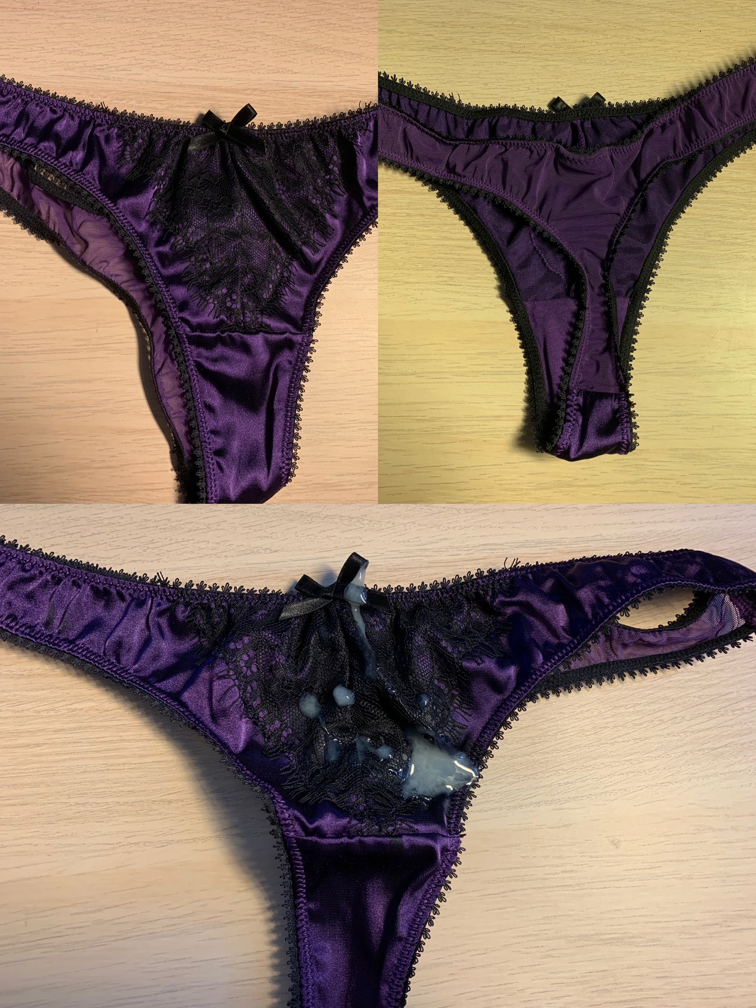 Impregnation For My Wifes Satin Thong Scrolller