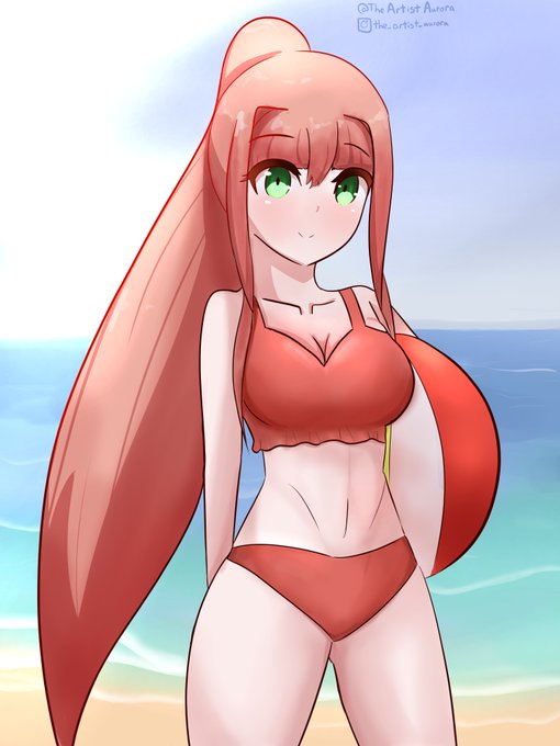 Monika At The Beach Scrolller