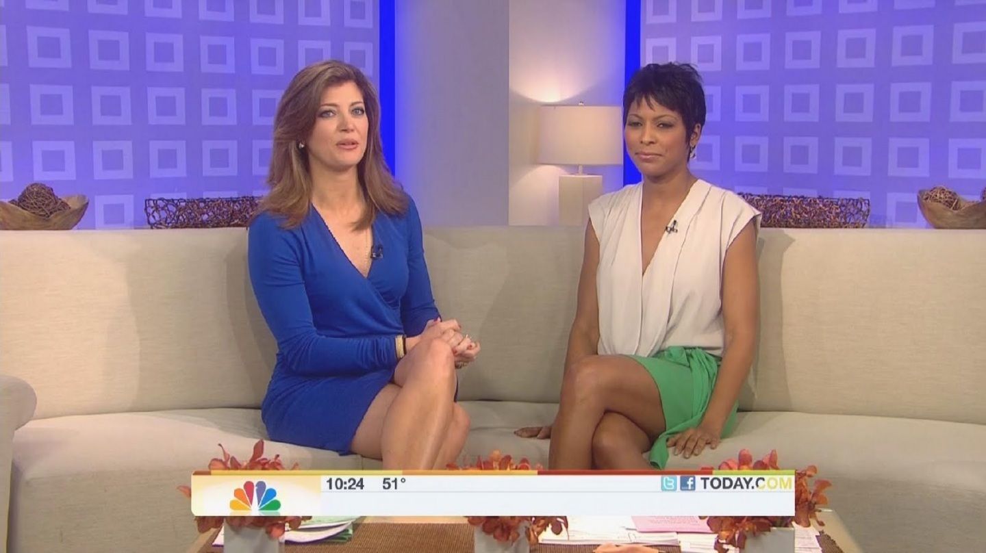 Norah O Donnell With Tamron Hall Scrolller