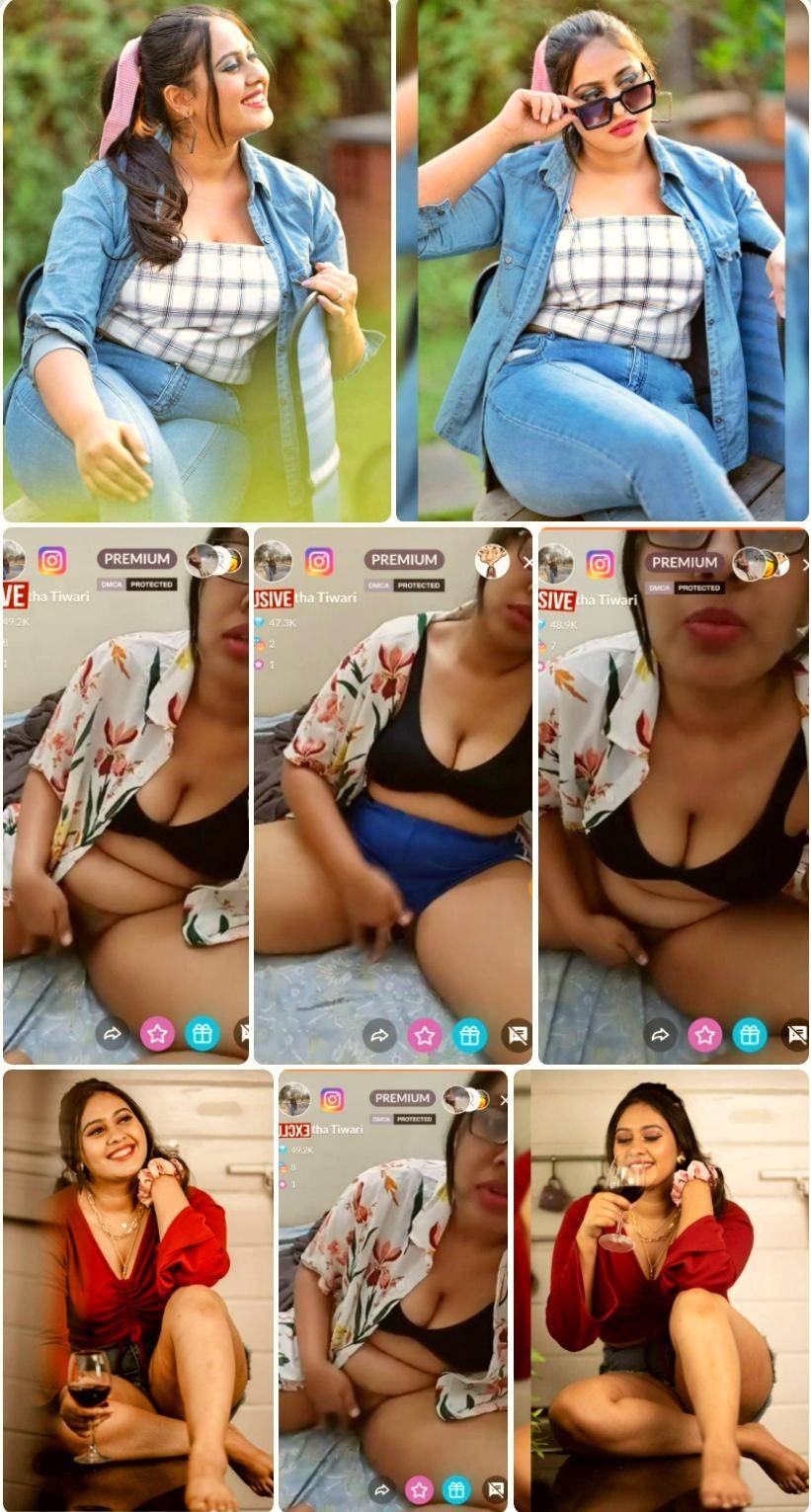 Nude With Face Checkout Cute Insta Influencer Masterbating After