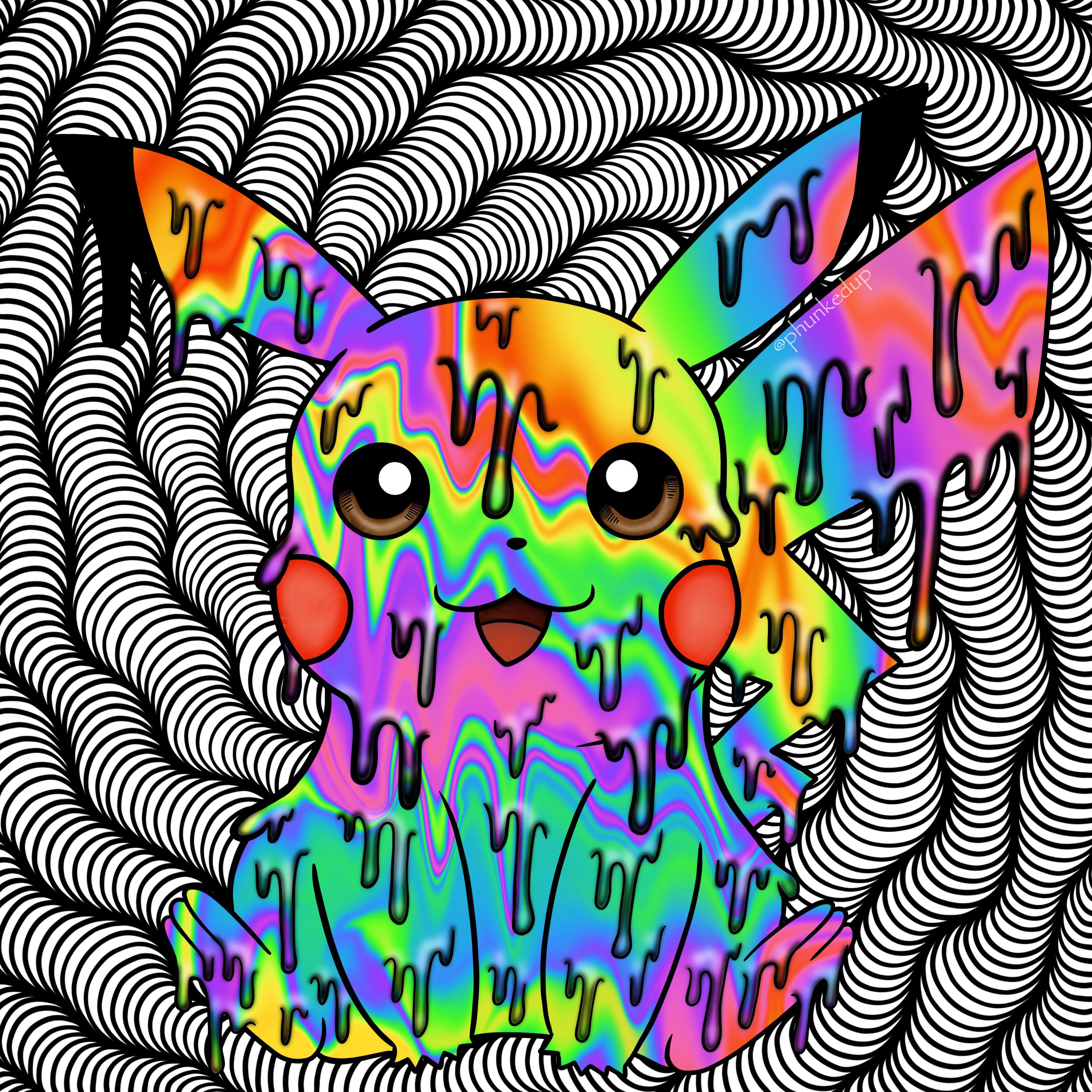 Trippy Drippy Pikachu Insta Phunkedup Scrolller