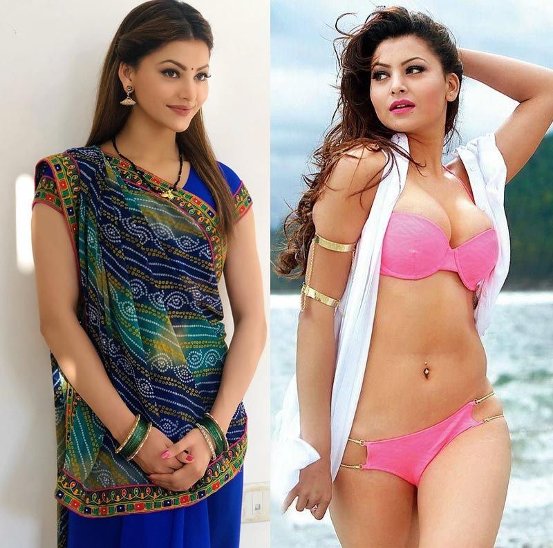 Urvashi Rautela Saree Vs Bikini Hot Bollywood Actress Scrolller