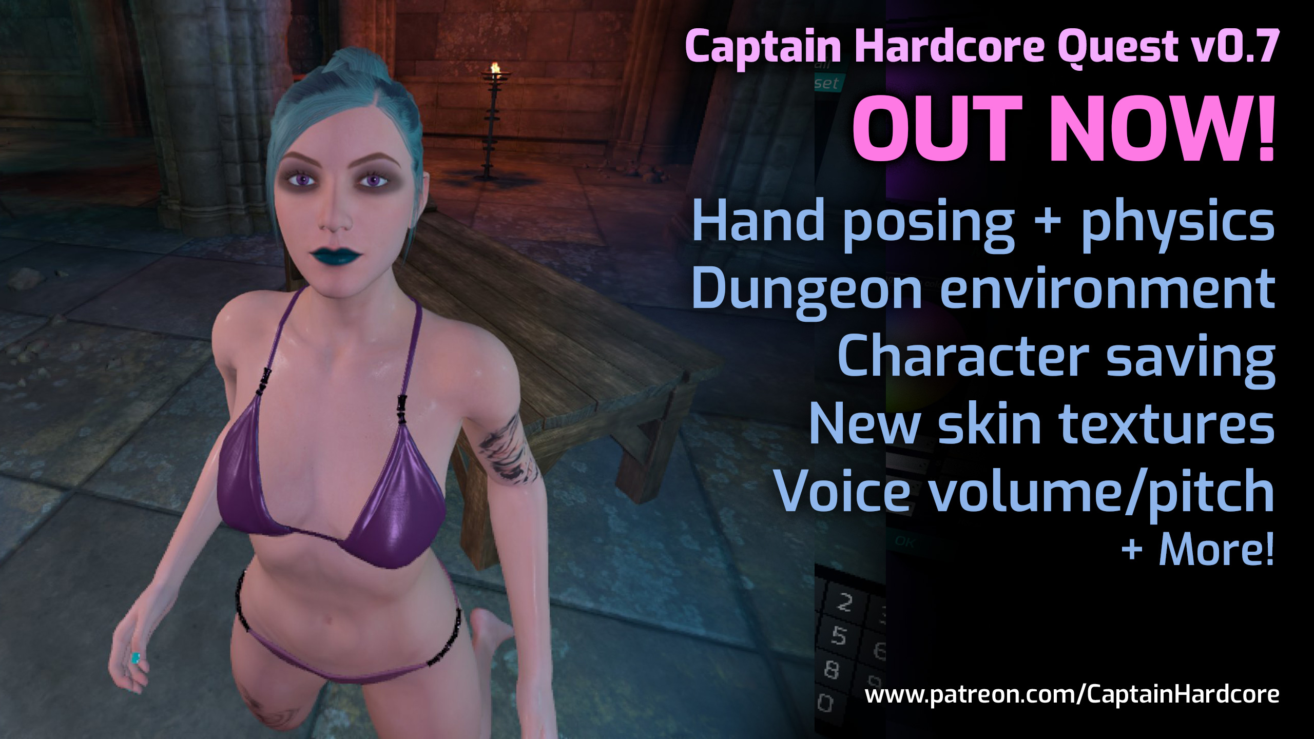 Captain Hardcore Quest Update Now Available Hand Posing And