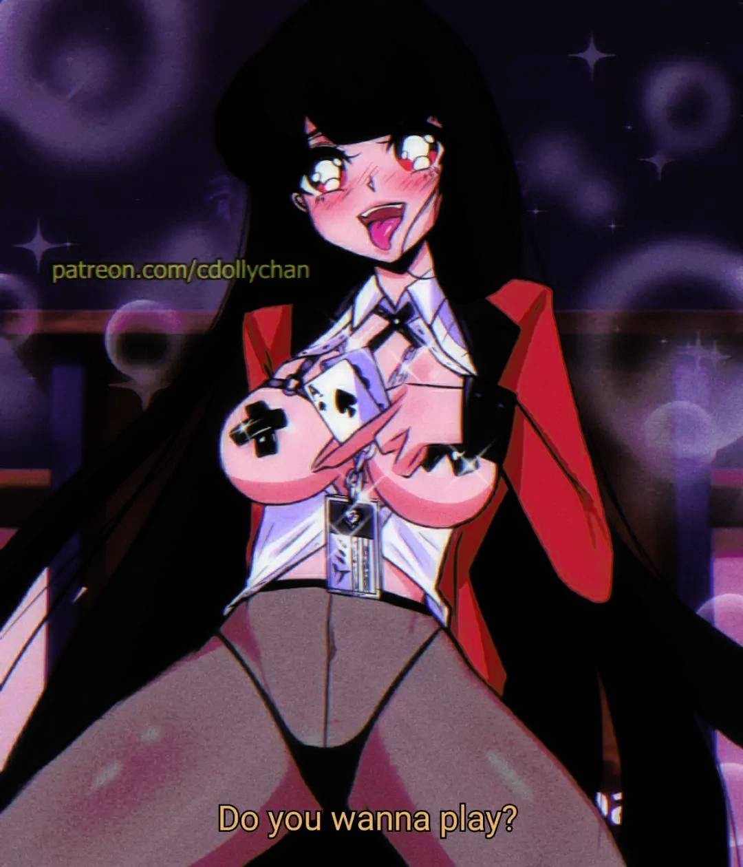 Do You Wanna Play Yumeko Jabami Retro Hot Fanart Kakegurui