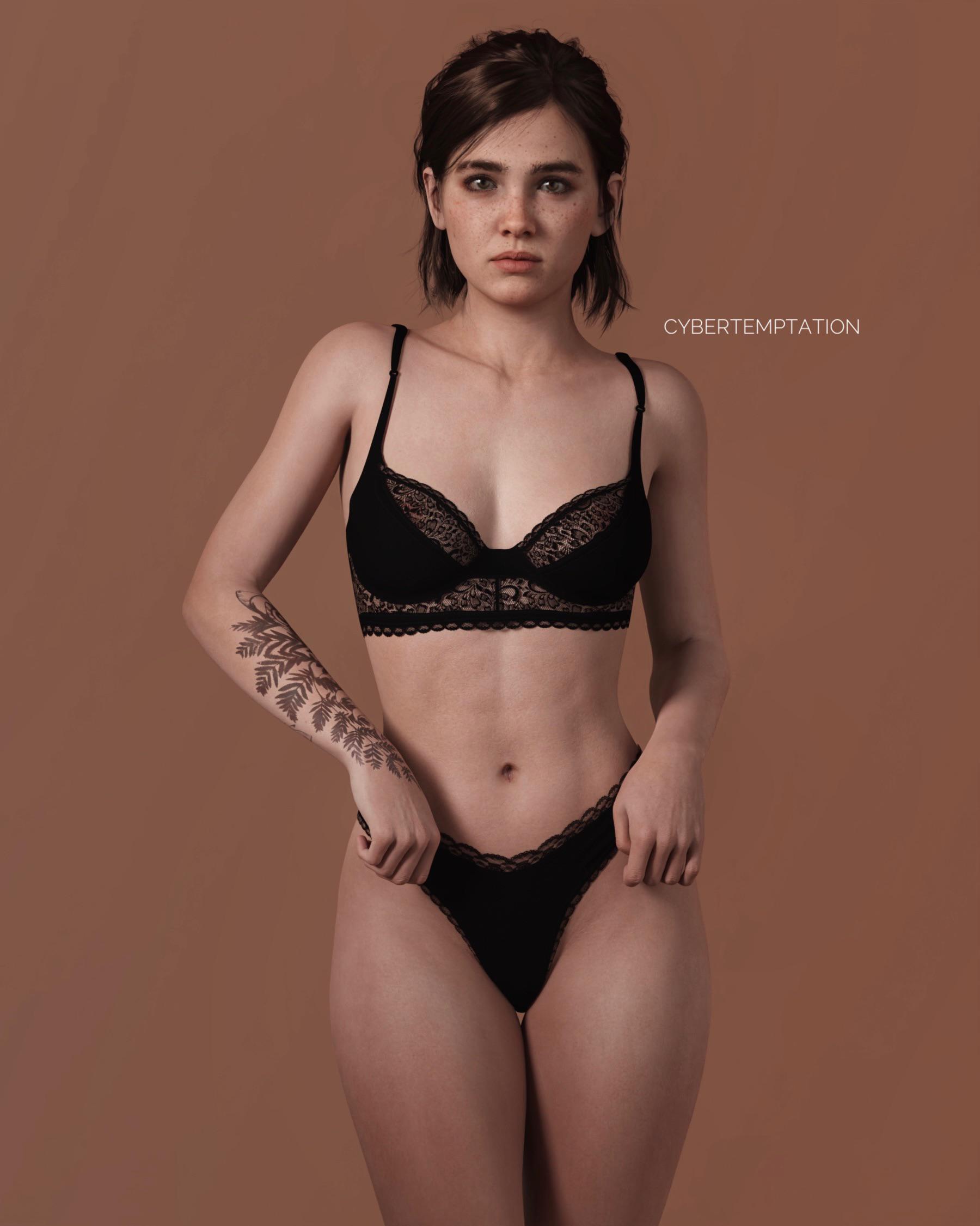 ELLIE BLACK LINGERIE CYBERTEMPTATION THE LAST OF US PART II