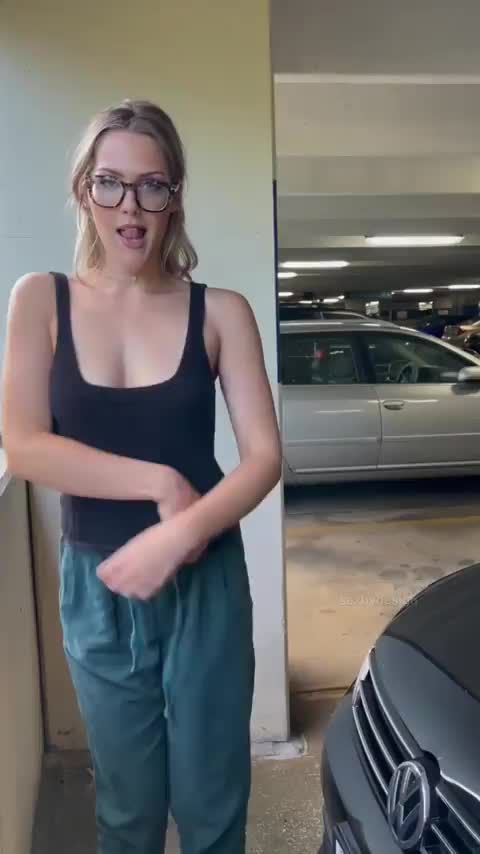 Completely Naked In The Parking Garage Scrolller