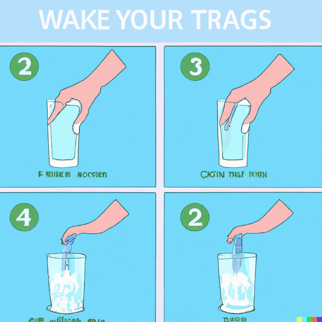 Step By Step Instructions Showing How To Pour Yourself A Glass Of