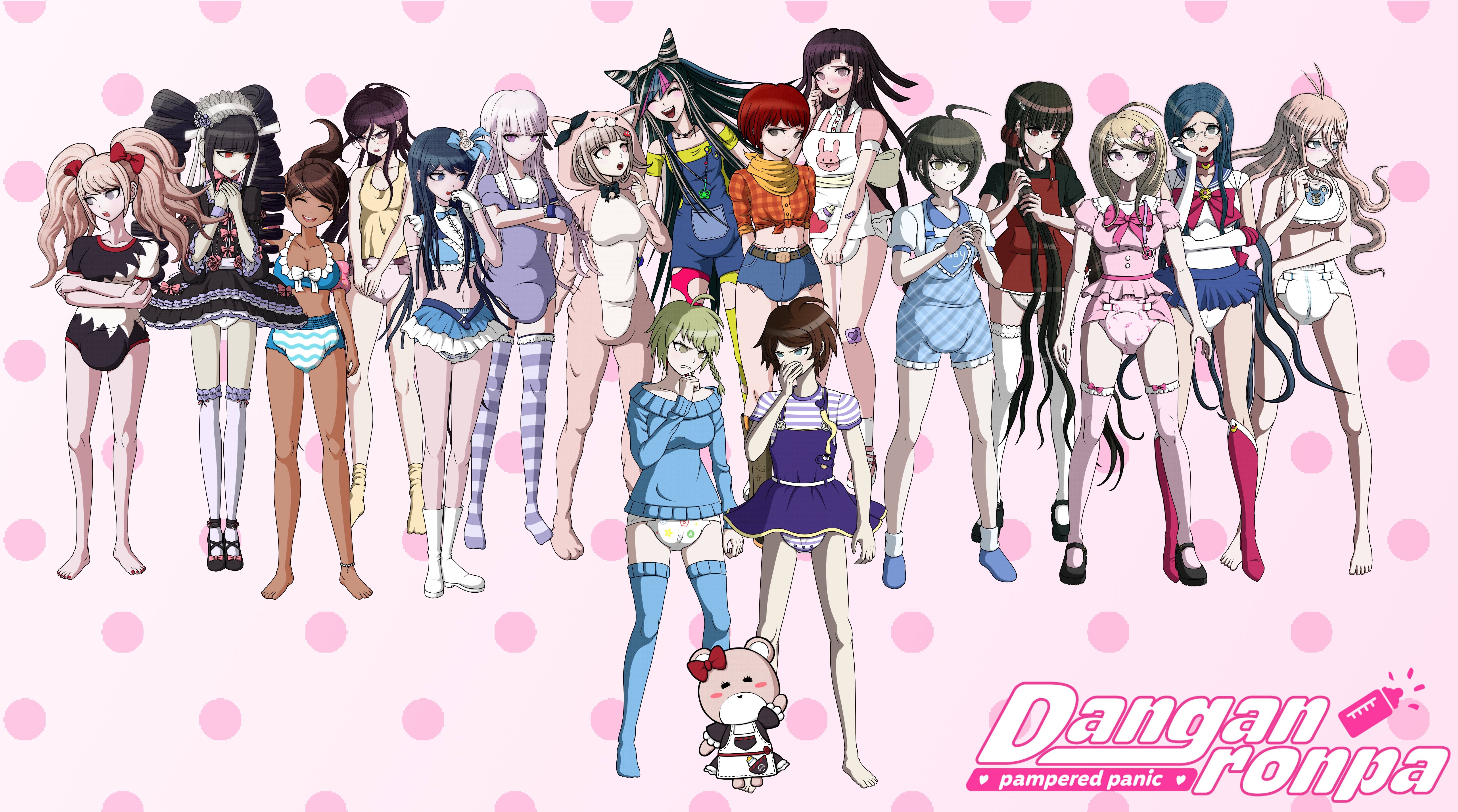 The Cast Of Danganronpa Pampered Panic An Abdl Game Scrolller