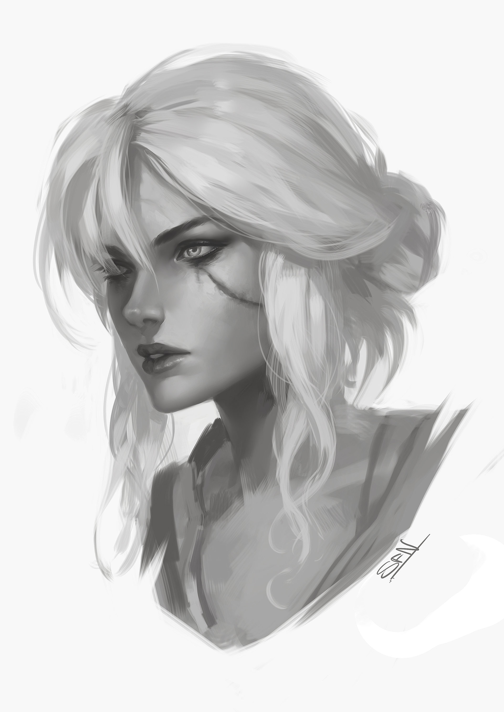 Ciri Fan Art By Soufiane Idrassi Scrolller