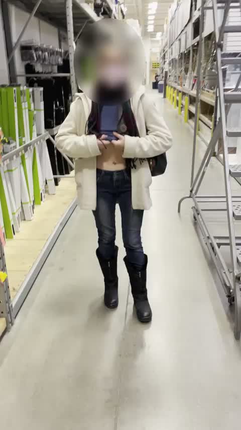 F Irst Time Flashing My Tits In A Hardware Store My Exhibitionnist