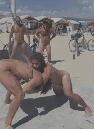 Naked Wrestling Scrolller