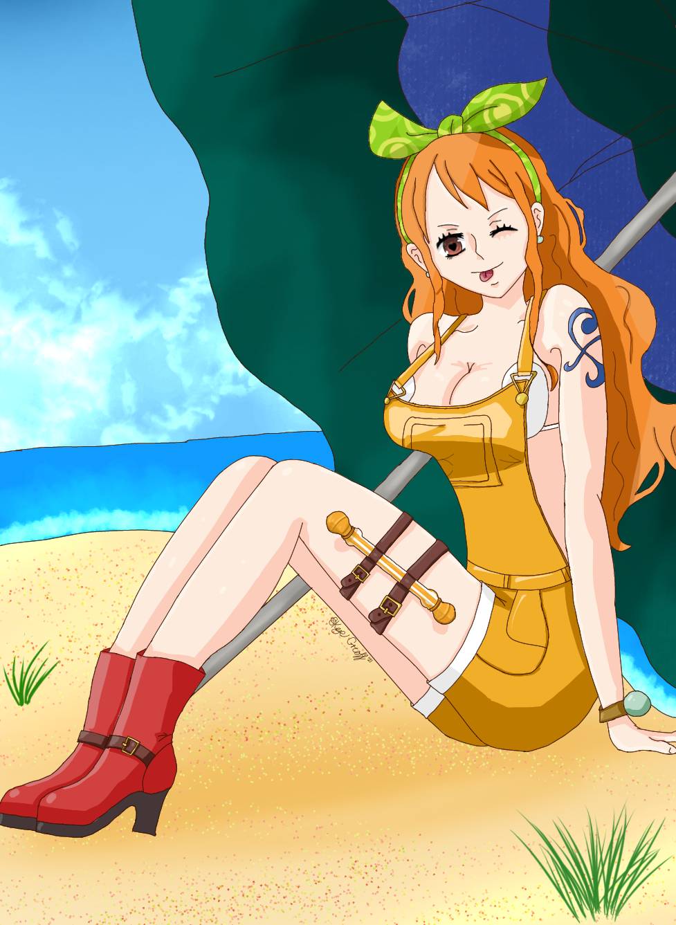 Nami In Her Stampede Outfit Scrolller