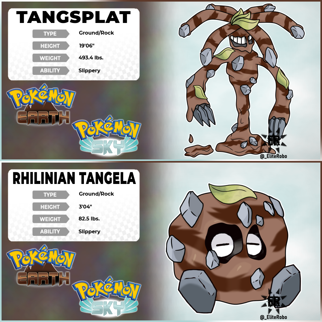 Pok Mon Concept Edit A Regional Ground Rock Type Tangela Evolution