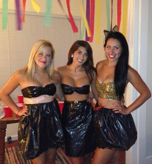 Three In Trash Bag Costumes Scrolller