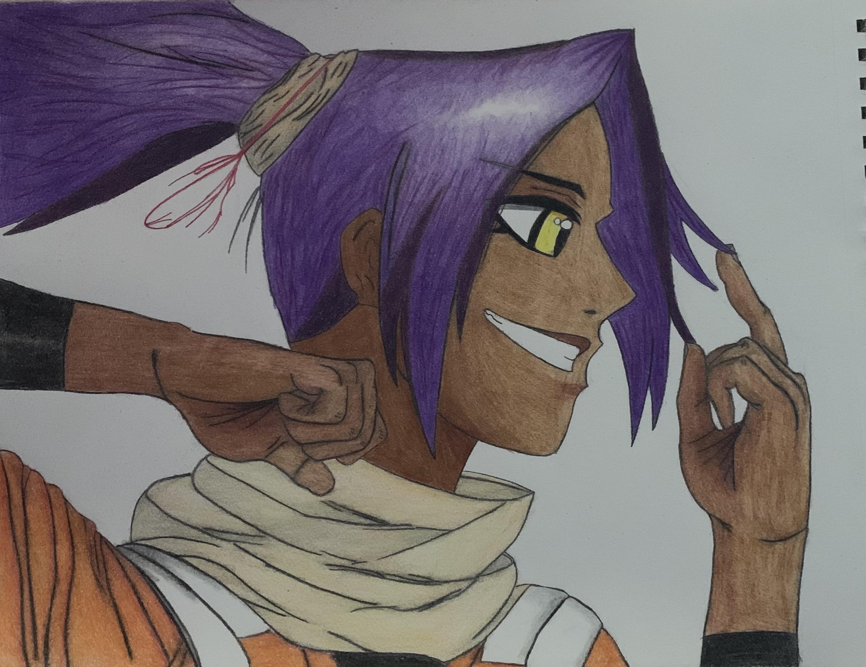 Tried To Draw Yoruichi Scrolller