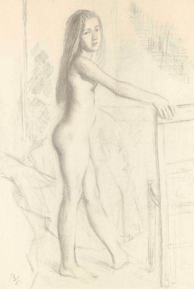 Étude pour Nu de profil Study of Nude in profile Studie eines