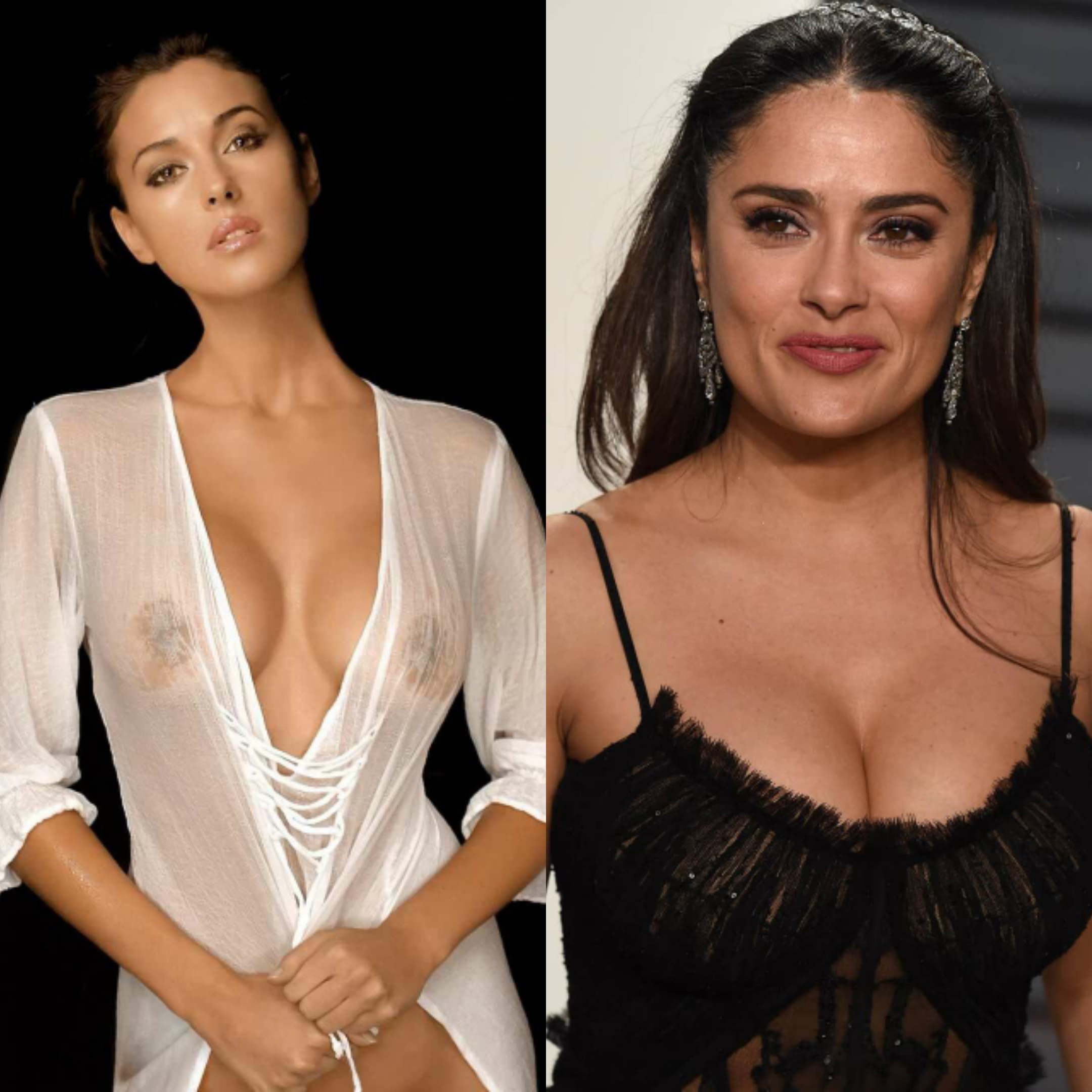 Wyr Tit Fuck Monica Bellucci And Cum On Her Tits Or Tit Fuck Salma